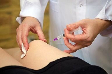 Injections to treat Arthrosis knee joint